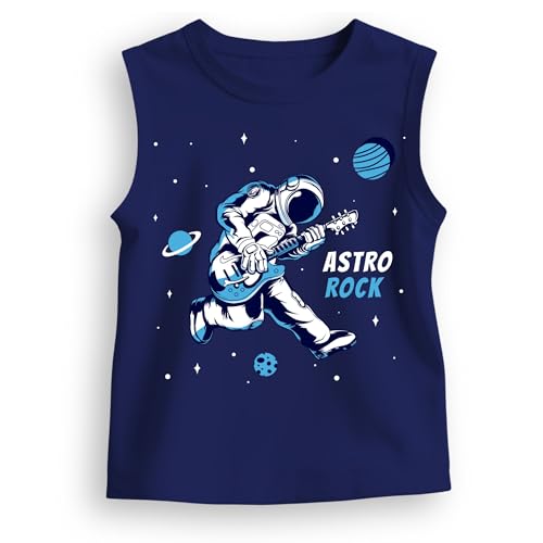 Image of minicult Printed Cotton Jersey Vest for Boys and Girls (Multicolor)