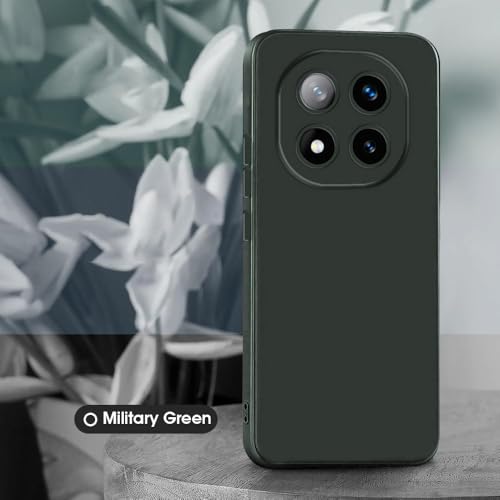Image of Back Cover for Mi Redmi Note 14 Pro Plus 5G | Full Camera Protection | Premium Liquid Silicon Case | Flexible Bumper Case for Mi Redmi Note 14 Pro Plus 5G (Military Green)
