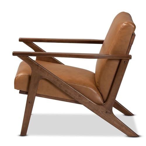 Sillón lounge moderno marrón miniatura 5