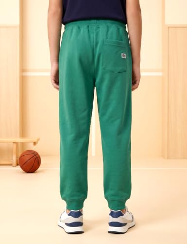 Image of Amazon Brand - Symbol Boys Cotton Rich Stretchable Knit Terry Track Pants Joggers | Age 2-14 Years