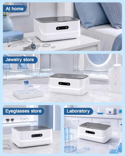 EXTAFIY Ultrasonic Jewelry Cleaner 48KHz Ultra Sonic Cleaning Machine - image 5