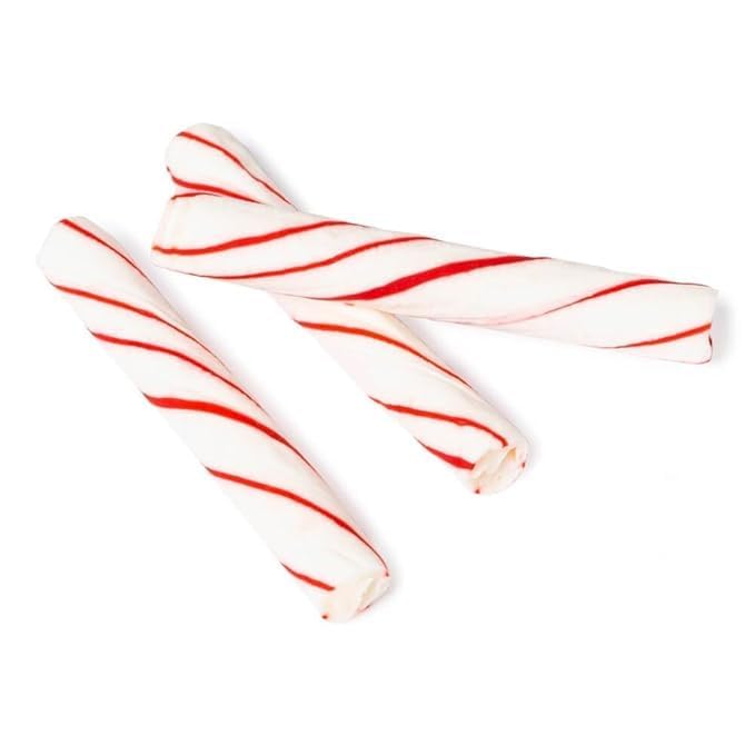 Old-Fashioned Peppermint Sticks Creamy Mint Flavored Candy Individually Wrapped Red & White Peppermint Twists Perfect for Hot Cocoa & Desserts Christmas Treats (5 Lb)
