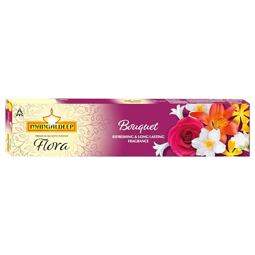 Image of Mangaldeep Flora Combo - Rose, Lavender and Boquet incense Sticks - 690Gms