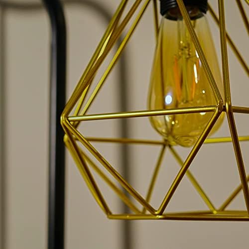 Retro Style Gold Metal Basket Cage Ceiling Pendant Light Shade