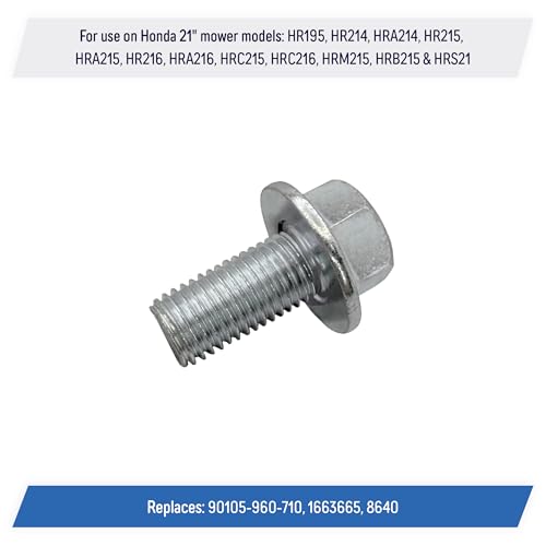Image of Mower Blade Hex Bolts Replacement for Honda - 90105-960-710 (6 Pack)