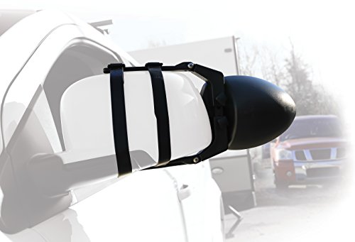 Camco Clamp-On Dual View Towing Mirror | Features 2 Independently Adjustable Mirrors and an Aerodynamic Design | Black (25653) - Image 3