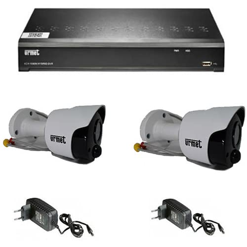  URMET DOMUS Kit IP 5M con NVR 4K 4CH P +GI 1098/824