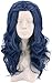Produktbild Topcosplay Evie Perücke für Kinder Mädchen Blaue Perücke Evie Blau Lockige Perücke mit Braid für Halloween Kostüme