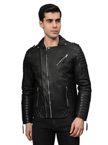Image of Men's Motorcycle Leather Jacket