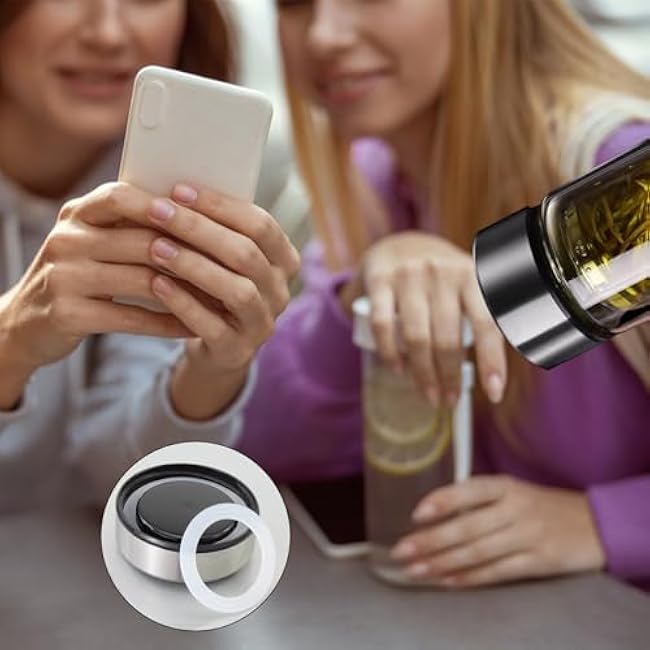 NICENEEDED 4 PCS 20 oz Replacement Rubber Lid Seals, O Shaped Resealable Lid Gaskets, Suitable for 16 and 20 Ounce Insulated Stainless Steel Tumblers