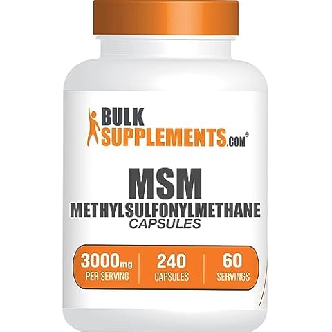 BulkSupplements MSM Capsules 3000mg Cover
