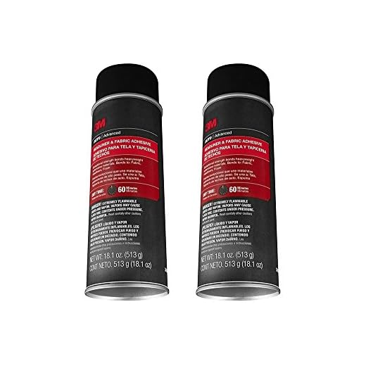 3M 38808 Headliner and Fabric rMHrh Adhesive, 18.1 Oz (2 Pack)