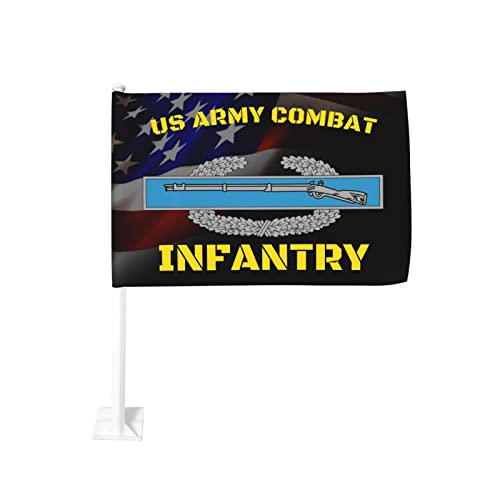 Us Army Combat Infantry Badge 100% Polyester Fabric With Printing For Indoor Outdoor Decoration