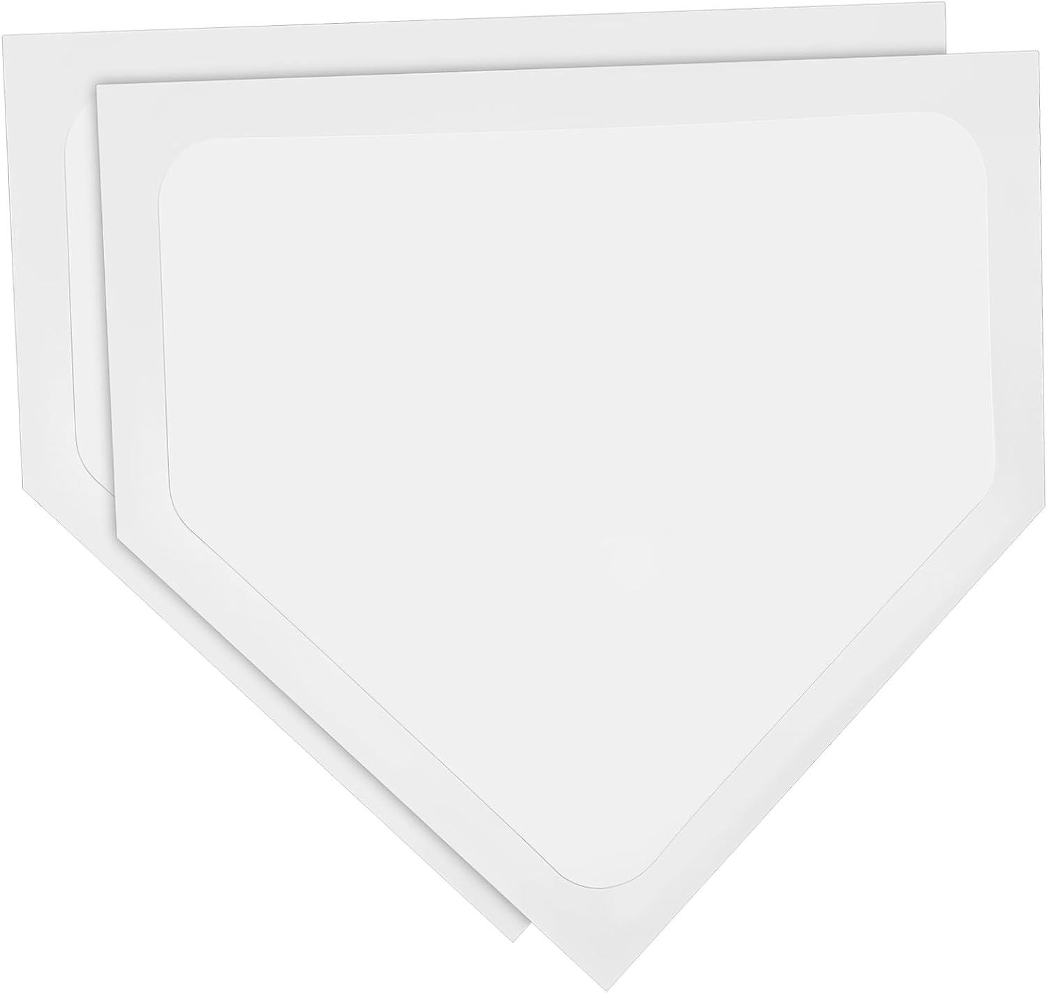 2Pcs Baseball Training Plates Durable Weather Resistant Pitcher Training Mats Lightweight Portable Softball Ground Markers for Outdoor Practice Baseball Throw Down Base