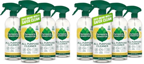 Image of Seventh Generation All Purpose Cleaning Spray Surface Cleaner Lemon Chamomile scent Cuts Grease 23 oz,(Pack of 8)