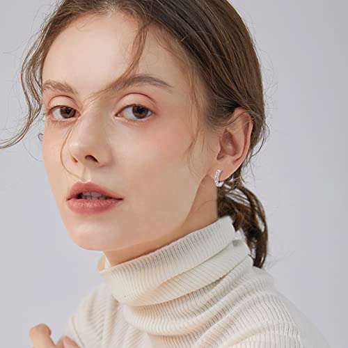 Celtic Huggie Hoop Earrings 925 Sterling Silver Irish Knot Hoop Earrings Good Luck Jewelry Gift for Women Men4