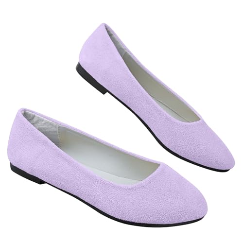 Ballerines plates pour femme au quotidien : chaussures de danse souples du bureau à la soirée