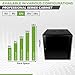 NavePoint 12U Server Rack Enclosure - 17.7” Deep, 12U Wall Mount Network Cabinet with Locking Glass Door for 19” IT Equipment, 12U Network Rack with 2 Fans, Removable Side Panels, Black