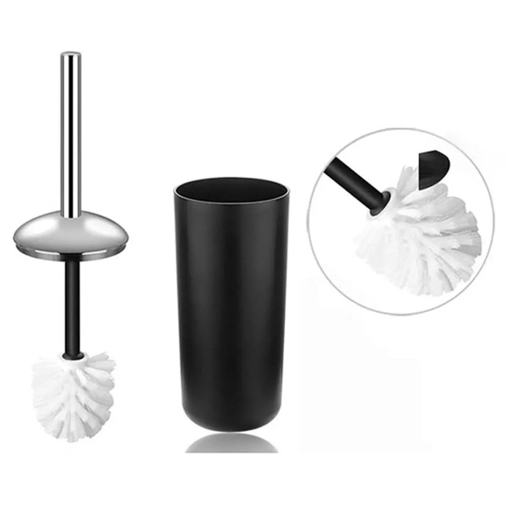 Badezimmer Zubehör Set Badezimmerzubehör-Sets aus Kunststoff, Toilettenbürste, Seifenschale, Zahnpastaspender, Schwingdeckel, Mülleimer, waschbar, for Badzubehör(Blue)