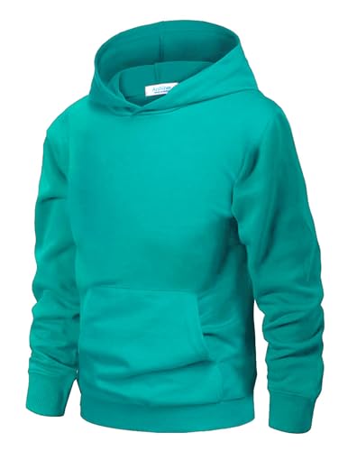 Image of Arshiner Unisex Kids Soft Pullover Hooded Sweatshirt with Pocket Basic Hoodies Sportswear Age 4-13 Years