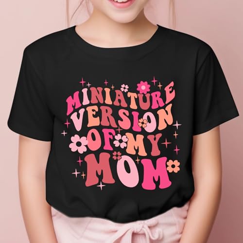 Image of BeWithYou Flower Girl Shirt Cute Preppy Shirts for Girls Funny Letter Print T Shirt Floral Kids Graphic Summer Tees Tops