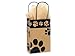 Kraft Paw Print Paper Small Shopper Gift Bag - Quantity of 5