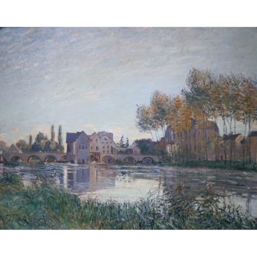 Toile Moret coucher de soleil 1888 par ARTICULOZY : une impression giclée de qualité musée