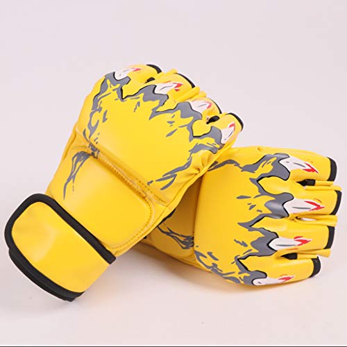 Half Finger Boxing Gloves Men For Mma Ufc Sparring Grappling Fight Gants Pu Kickboxing Gloves Boxing Equipment #TOP1