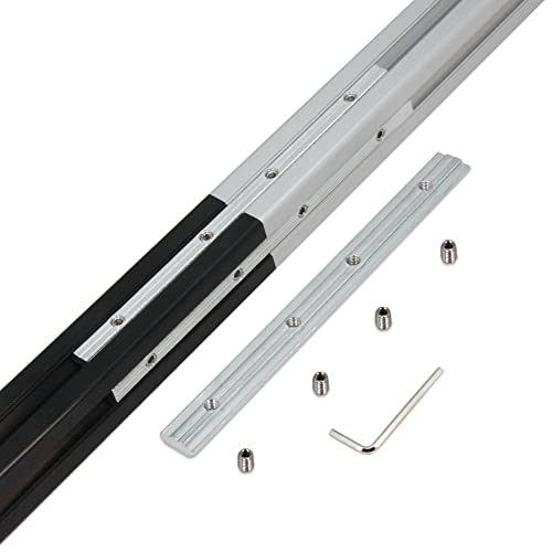 Zeberoxyz 4pcs Straight Line Connector Length 7.1inch Joint Bracket with M6 Screws for 3030 Series T Slot 8mm Aluminum Extrusion Profile (3030 Series Straight Brackets-Silver) - Image 4