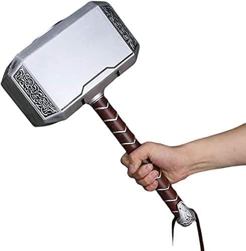 Kawaii Kart | God of Thunder Thor Life Size Mjolnir Replica Foam Hammer - 45 cm | Perfect for Superheroes Gift, Superhero Cosplay, Superhero Merchandise Collectibles (B0CJFT1982) Amazon Price History, Amazon Price Tracker