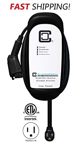 ClipperCreek HCS-40P, 240V, 32A, EV Charging Station, with 6-50 Plug, 25 ft Cable