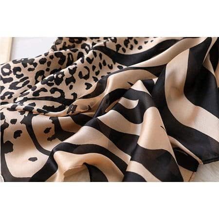 Image of Floral Printed Silk stole | silk Scarf for Women | stylish silk stole for women | Soft Lightweight Stole, Shawl & Neck Wrap | Scarf for Wedding, Party, Travel & Casual Wear