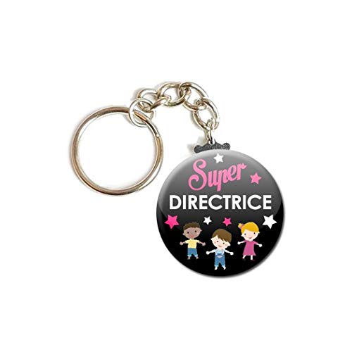 Porte Clés Chaînette 3,8 centimètre Super Directrice Idée Cadeau Accessoire Anniversaire Noël Remerciement Fête