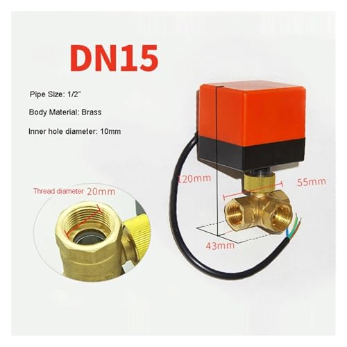Vanne hydraulique électrique 12VDC pour automatiser le chauffage