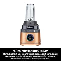 Ninja 2-in-1 Detect Power Mixer Pro & Single Serve, 1200W Mixer mit Krug, & Single Serve Tasse, Smoothies mixen, Gemüse hacken & Frozen Drinks mixen, Kupfer/Schwarz, TB301EUCP – Ansicht 8