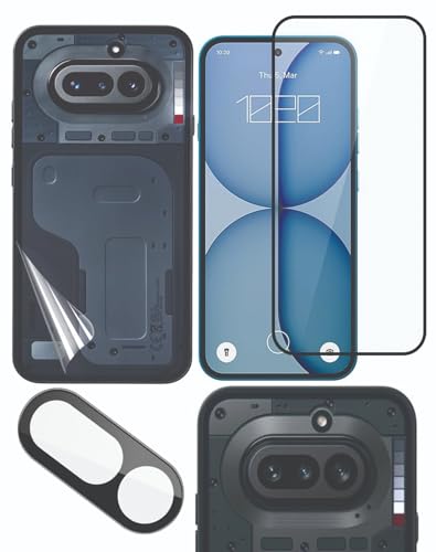 Image of FabeKee /Tempered Glass Screen Protector Compatible for Nothing Phone 4a | Front And Back Screen Guard With camera lens protector (Phone (4a))