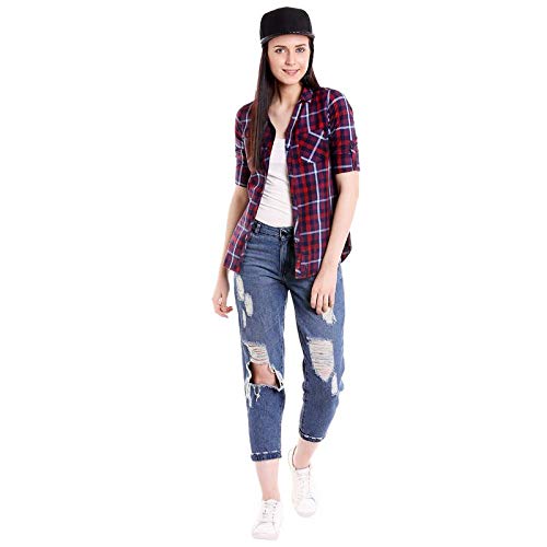 Image of PINACOLADA Women's Checkered Casual Shirt