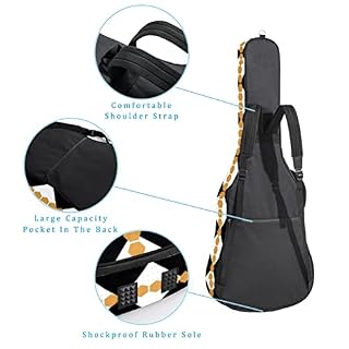 Housse de protection rembourrée pour guitare acoustique et classique Motif hibou sauvage, Multicolore 10., 42.9×16.9×4.7… - Les Beatles, Paul McCartney, John Lennon, RIngo Starr, George Harrison Housse de protection rembourrée pour guitare acoustique et classique Motif hibou sauvage, Multicolore 10., 42.9x16.9x4.7… – Image 3