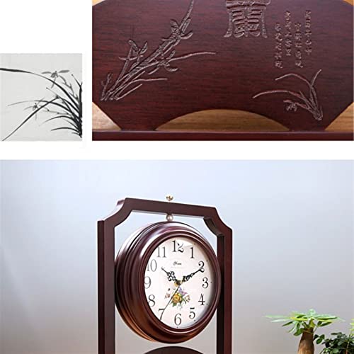 Reloj de sobremesa de madera con diseño vintage de alta gama 7
