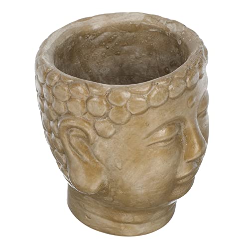 ibasenice Fioriera Buddha Decorativa Zen Portavaso Scultura Buddha per Piante Ornamentazione Casa e Ufficio Resistente e Colore