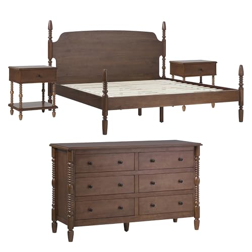 Walker Edison Vivienne King 4-Piece Set