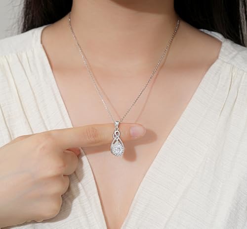 Step Forward 925 Sterling Silver Teardrop Urn Necklaces for Ashes - Cremation Jewelry for Ashes for Women Memorial Keepsake Funeral Necklace for Loved Ones2