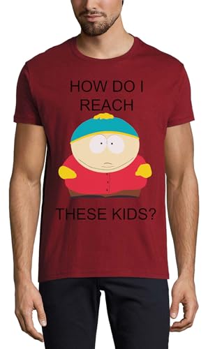 T-shirt bordeaux homme coton col rond anti-déformation How Do I Reach