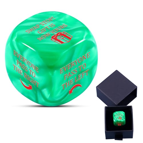 Weihnachtsmann-Würfeltausch-Geschenke zum Austausch von Würfeln, Würfel-Würfeln, Geschenken für Erwachsene, Familie, Strumpffüller für Sie, Ihn, Wichtelgeschenke, Neujahrsboxfüller