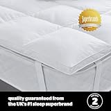 Silentnight Goose Feather and Down Mattress Topper King Bed - Luxury Hotel Quality Thick Soft Bed Topper with Hungarian Goose Filling and Pure Cotton Cover – Elasticated Straps – King Size - Image 8