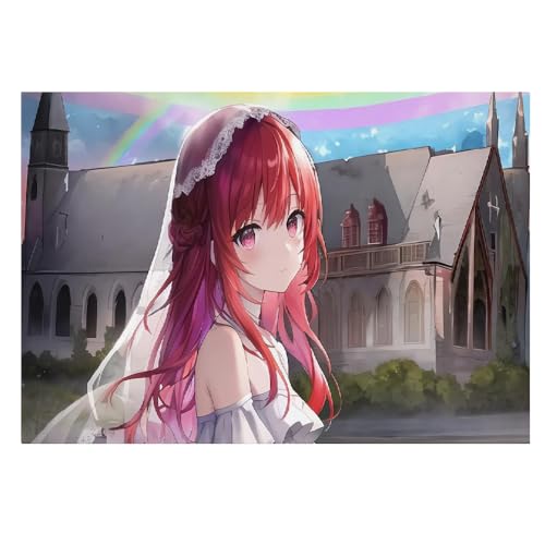 Lienzo decorativo para pared de anime, póster de niña de dibujos animados de 50x70 cm