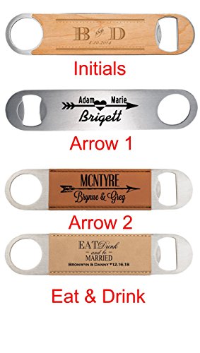 Wedding Bottle Opener Favor Personalized For Your Wedding - Bottle Openers Laser Engraved Heart Arrow With Names #TOP1