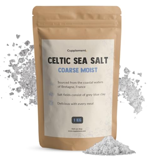 Cupplement 1 KG Sal Marina Celta - Sal Marina Celta Gruesa - Gruesa - No para el Molino de Orgánica, Flor de Sal, Himalaya, Himalaya, Orgánica Fina - Minerales - Herbamare - Celtic sea salt - Guerande