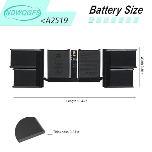 Image of A2519 Battery Replacement for A2442 MacBook Pro 14 Inch 2021 Compatible with EMC 3650, 8102, MKGP3, MKGQ3, MKGR3 Series