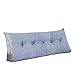 Poduszka nocna Duże oparcie Łóżko Poduszka Łóżko Tatami Soft Bag Dla Dzieci Sofa Poduszka Wymienny i Zmywalny/Wyposażony (Color : Blue, Size : 100x50cm)